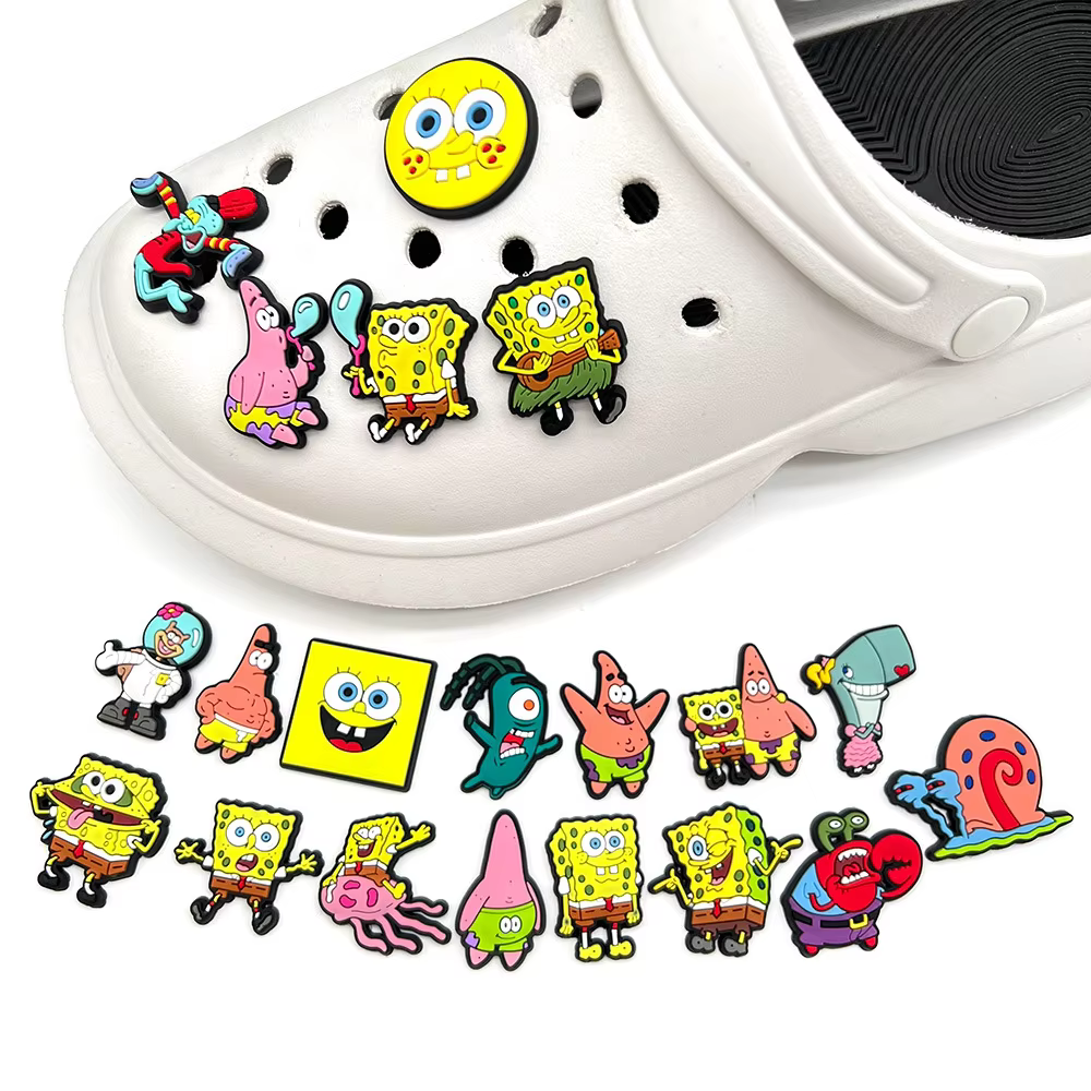 spongebob croc charms